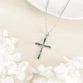 wholesale Sterling Silver Cross Necklace with Sea Turtle Pendant-0-7