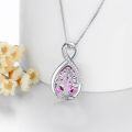 wholesale 925 Sterling Silver Birthstone Valentine s Day Tree of Life Teardrop Necklace-0-37