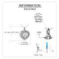 wholesale 925 Sterling Silver Heart Photo Locket Pendant Necklace Always In My Heart Memorial Jewelry-0-3