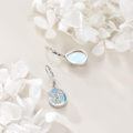 wholesale 925 Sterling Silver Blue Opal Phoenix Drop Earrings-0-2