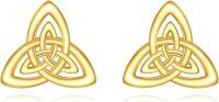 wholesale Gold Solid 14K Celtic Knot Stud Earrings for Women - Irish s-Celtic Knot Earrings
