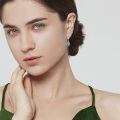 wholesale 925 Sterling Silver Teardrop Abalone Earrings With Celtic Knot Design-0-3
