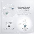 wholesale 925 Sterling Silver Turtle Abalone Shell Inlay Drop Dangle Hook Earrings for Women Girls Sea Life Ocean Animal-0-5