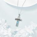wholesale 925 Sterling Silver Turquoise Mountain Pendant Necklaces for Men & Women-0-2