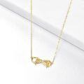wholesale 14K Gold Infinity Love Sisters and Mom Charm Necklace for Women Girls - Mothers Day s-0-5