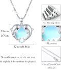 wholesale 925 Sterling Silver Blue Crystal Dolphin Pendant Necklace for Women Ocean Life s-0-5