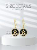 wholesale 925 Sterling Silver Moon & Star Drop Earrings Gothic  for Her-0-1