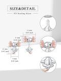 wholesale 925 Sterling Silver Cute Axolotl Meditation Earrings-0-4