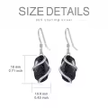 TOUPOP 925 Sterling Silver Gemstone Dainty Drop Earrings-0-5