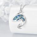 wholesale 925 Sterling Silver Cubic Zirconia Mermaid Pendant Necklace for Women Girls Love Gift-0-3