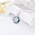 TOUPOP Sterling Silver Tree Of Life Butterfly Cremation Urn Necklace-0-3