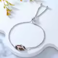 wholesale 925 Sterling Silver Opal Mom Charm Adjustable Bolo Bracelet Wholesale for Women-0-5
