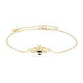 wholesale 14K Gold Diamond & Black Enamel Honeybee Necklace for Women - Fine s-0-0