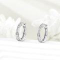 wholesale 925 Sterling Silver Hypoallergenic Small Hoop Sun Leaf Triangle Huggie Earrings for Women-0-3