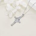 wholesale 925 Sterling Silver Heart Pendant with Infinity Symbol and Granddaughter Engraving - Mother's Day Gift-0-2