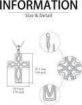 wholesale 925 Sterling Silver Infinity Cross Pendant Necklace for Women - Faith  for Mom Wife Daughter Sister-0-4
