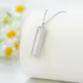 TOUPOP Silver Opal Bar Urn Necklace-0-2