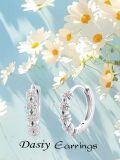 TOUPOP 925 Sterling Silver Daisy Flower Earrings For Women Gifts-0-3