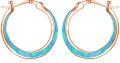 wholesale 925 Sterling Silver Blue Fire Opal CZ Huggie Hoop Earrings for Women-0-0