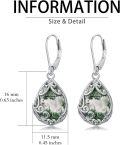 wholesale Sterling Silver Celtic Filigree Teardrop Earrings with Leverback for Women Mother s Day Gifts-0-4
