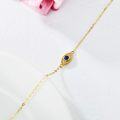 wholesale 14K Gold Evil Eye Protection Link Bracelet for Women 6 5 +2 Anniversary Gift-0-2