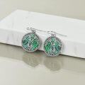 wholesale Sterling Silver Crystal Sister Earrings Birthday Gift for Sisters-0-15