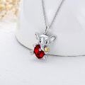 wholesale Sterling Silver Stone Elephant Urn Necklace for Ashes Memorial Jewelry Gift-0-19