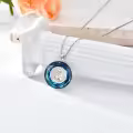 TOUPOP Sterling Silver Crystal Cat Lover Memorial Pendant Necklace Gift-0-4