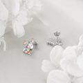 wholesale 925 Sterling Silver Bunny Carrot Stud Earrings for Women Girls Kids Gift-0-3