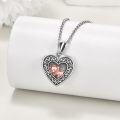 wholesale 925 Sterling Silver Heart Locket with Rose Gold Pig Pendant Photo Jewelry for Women-0-2