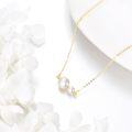 wholesale 14K Gold Freshwater Pearl Knot Pendant Necklace for Women Minimalist Fine s for Her-0-4