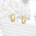 wholesale 14K Gold Filigree Hoop Earrings - Elegant Lightweight Gift for Women, Hypoallergenic, 0.1-0.56 Inch, Eternal Love Design, Lifetime Warranty-0-3