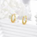 wholesale 14K Gold Filigree Hoop Earrings - Elegant Lightweight Gift for Women, Hypoallergenic, 0.1-0.56 Inch, Eternal Love Design, Lifetime Warranty-0-3