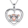 wholesale 925 Sterling Silver Koala Love You Forever Pendant Necklace-0-0