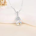 wholesale 925 Sterling Silver Amber Mountain Pendant Necklace for Women - Christmas Gifts-0-2