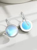 wholesale TOUPOP Christmas Gifts For Women Sterling Silver Moonstone Earrings Dangle Leverback Earrings For Women Valentine's Day Birthday Gifts For Her Mom Wife -0-2