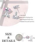 wholesale 925 Sterling Silver Adorable Frog Stud Earrings for Women and Girls-0-3
