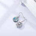 wholesale Sterling Silver Crystal Sea Turtle Dangle Earrings for Women Valentine s Day Gifts-0-18