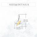 wholesale 925 Sterling Silver Lightning Bolt Dangle Earrings with Cloud Design for Women, Hypoallergenic Nickel-Free Jewelry Gift-0-4