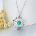 wholesale 925 Sterling Silver Snake & Turquoise Evil Eye Pendant Necklace for Women Protection s for Mom Wife Girlfriend-0-3