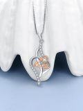 wholesale TOUPOP Mothers Day Gifts For Mom Nana Necklace Sterling Silver Grandma Pendant Necklace Heart Pendant Jewelry Gifts For Nana Mother Grandma Wife -0-2