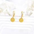 wholesale 14K Gold Filigree Round Drop Earrings for Women - Trendy s-0-3