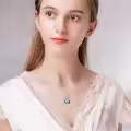 TOUPOP Sterling Silver Crystal Sisters Necklace For Women Birthday Gift-0-1