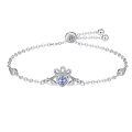 wholesale 925 Sterling Silver Birthstone Claddagh Bracelet for Women Irish Jewelry Gifts-0-0