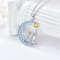 wholesale TOUPOP Sisters Gifts From Sister 925 Sterling Silver 2 Sisters Necklace With Crystal Sister Jewelry Gifts For Women Daughter Friends Birthday (sister Moon Star) -0-2