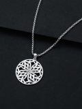 TOUPOP Sterling Silver Celtic Cross Knot Necklace For Men Women Gifts-0-4