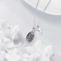 wholesale 925 Sterling Silver Saint Michael Archangel Pendant Necklace with Cross Charm Christian Jewelry for Men Women 45cm Chain Length-0-4