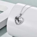wholesale Sterling Silver Stone Horse Pendant Necklace for Women Horse Gift-0-43
