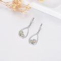 wholesale 925 Sterling Silver Daisy Flower Teardrop Dangle Earrings Holiday s for Women Daughters-0-2