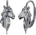 wholesale 925 Sterling Silver Hypoallergenic Unicorn Hoop Earrings for Women-0-0